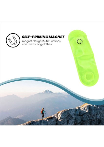 Açık Hava Sporları LED Güvenlik Işığı Yansıtıcı Manyetik Klipsli Strobe (Yurt Dışından) modelleri