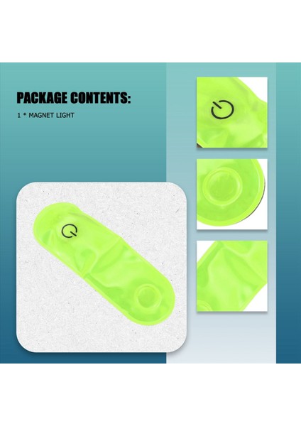 Açık Hava Sporları LED Güvenlik Işığı Yansıtıcı Manyetik Klipsli Strobe (Yurt Dışından) indirimleri