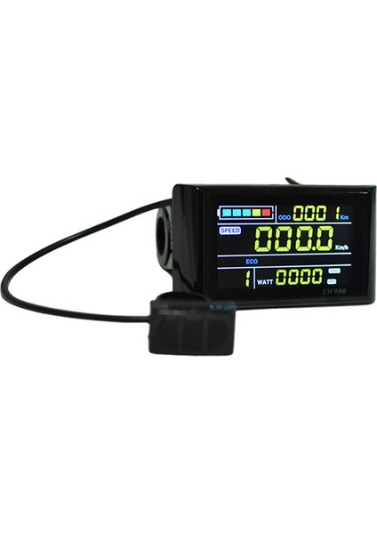 SW900 Renkli Ekran E-Bisiklet LCD Ekran 24V/36V/48V/60V/72V E-Bisiklet LCD Metre Paneli Ekran E-Bisiklet Aksesuarları A (Yurt Dışından)