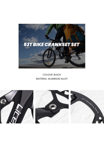 Tek Vitesli Krank Takımı 53T 170MM Krank Kolu Katlanır Bisiklet Krank Takımı Koruyucu Kılıflı Bisiklet Pist Yol Bisikleti Için (Yurt Dışından) indirimleri