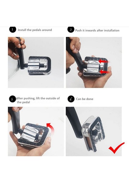 Bisiklet Pedalları Düz Alüminyum Alaşımlı Platform Sızdırmaz Yataklı Dağ Bisikleti Pedalları (Yurt Dışından) fırsatları