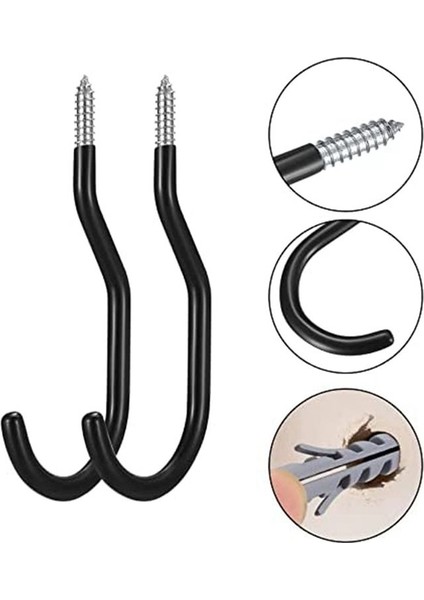 Garaj Duvarı Için 6 Adet Bisiklet Kancası, Ağır Hizmet Tipi Bisiklet Saklama Kancaları (Yurt Dışından) indirimleri