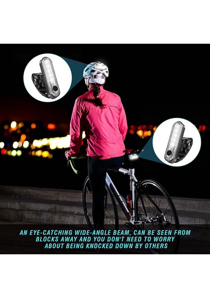 2 Adet USB Şarj Edilebilir LED Bisiklet Arka Lambası Parlak 4 Modlu Arka Bisiklet Lambası Su Geçirmez Bisiklet Arka Lambası, Kırmızı (Yurt Dışından) fiyatları