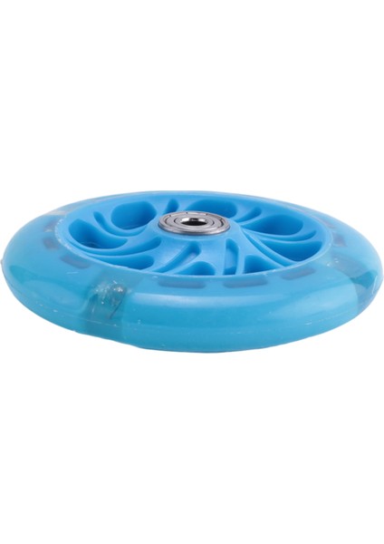 Çift 120 mm Çocuk Scooter'ı LED Işıklı Yanıp Sönen Tekerlekler, Ön/arka LED Yanıp Sönen Scooter Tekerlekleri, Mavi (Yurt Dışından) fırsatları