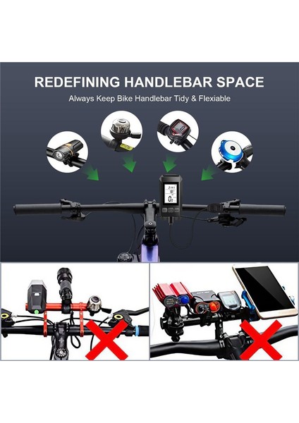 LCD Ekranlı 4'ü 1 Arada Bisiklet Farı-D (Yurt Dışından) modelleri