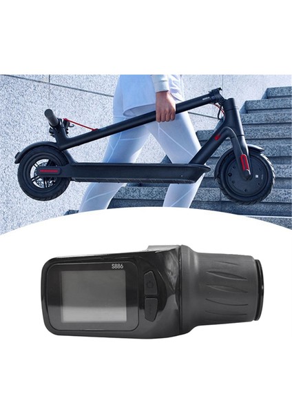 Elektrikli Scooter Bisikleti Için Büküm Gazı ile Ayarlanan 24V 36V 48V 60V S886 Ebike LCD Ekran Paneli (5pın) (Yurt Dışından) fiyatları