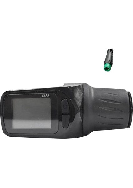 Elektrikli Scooter Bisikleti Için Büküm Gazı ile Ayarlanan 24V 36V 48V 60V S886 Ebike LCD Ekran Paneli (5pın) (Yurt Dışından) indirimleri