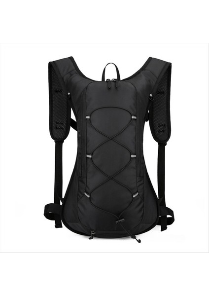 Açık Hava Bisiklet Çantası Su Çantası Tırmanma Koşu Binicilik Sırt Çantası-Siyah (Yurt Dışından)