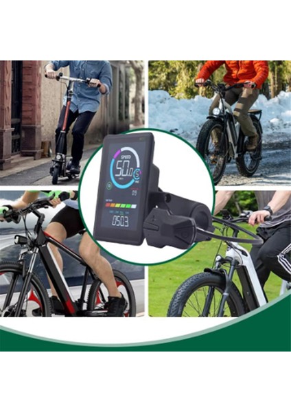 24V-60V M7C-2 E-Bisiklet LCD Renkli Ekran Ölçer Su Geçirmez Bağlantı Fişi USB Uart ile Elektrikli Bisiklet Ekranı, B (Yurt Dışından) modelleri