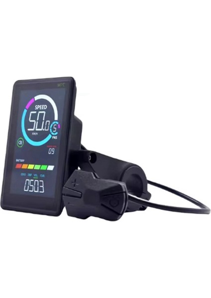24V-60V M7C-2 E-Bisiklet LCD Renkli Ekran Ölçer Su Geçirmez Bağlantı Fişi USB Uart ile Elektrikli Bisiklet Ekranı, B (Yurt Dışından) fırsatları