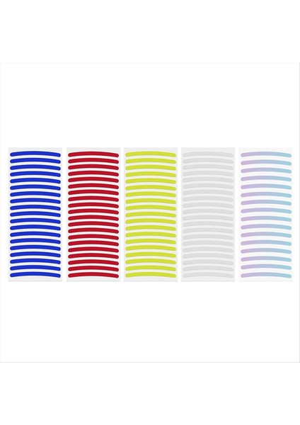 100 Adet Yansıtıcı Araba Jantı Çıkartmaları, Gece Güvenlik Uyarı Şeridi (Yurt Dışından)