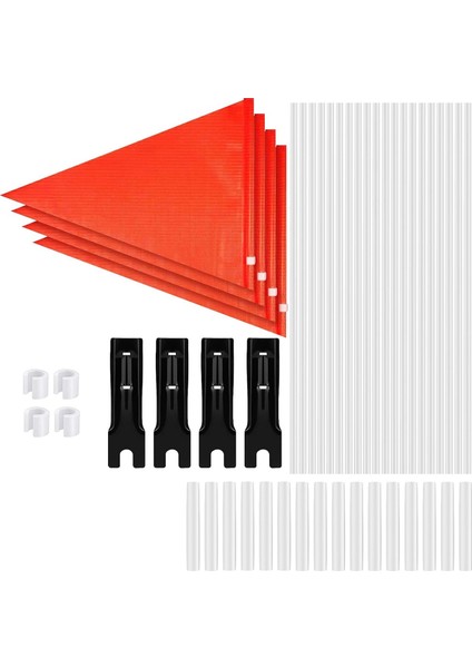 1 Set 6ft Bisiklet Güvenlik Bayrağı, Direk ve Montaj Braketi (Yurt Dışından)