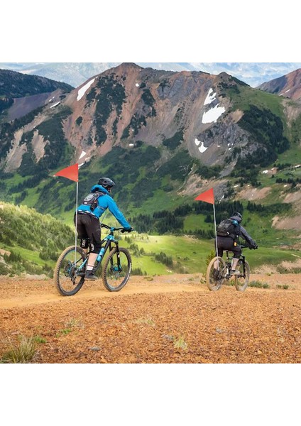 1 Set 6ft Bisiklet Güvenlik Bayrağı, Direk ve Montaj Braketi (Yurt Dışından) indirimleri