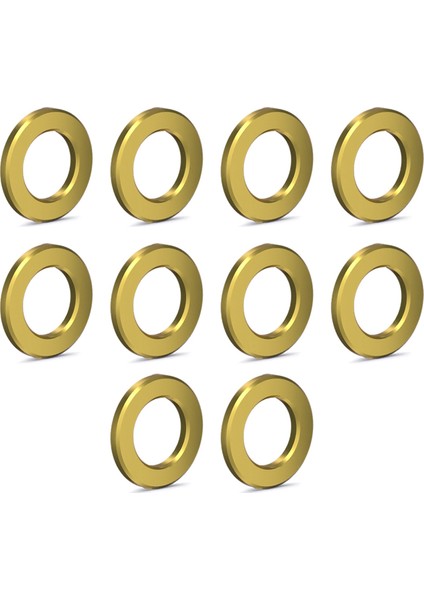 10 Adet M5 Bisiklet Titanyum Düz Rondela Evrensel Altın (Yurt Dışından)