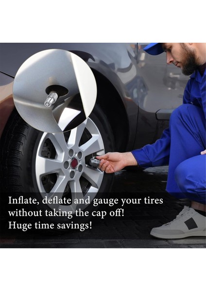 16 Adet Çift Valf Gövde Kapağı Lastik Valf Kapaklarını Şişirir Yüksek Basınçlı Kamyon, Araba, Karavan, Semi Otobüs Lastikleri Için Lastiklerden Akış Kapağı (Yurt Dışından) indirimleri