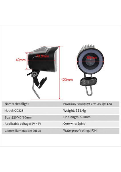 Wuxıng Su Geçirmez Konnektörlü Ön Far ve Korna Aksesuarları (Yurt Dışından) fırsatları