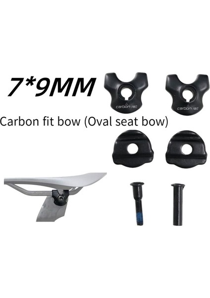 Karbon Sele Rayları Için Bisiklet Sele Borusu Kelepçesi Adaptörü 7X9MM Oval/yuvarlak (Yurt Dışından) fiyatları