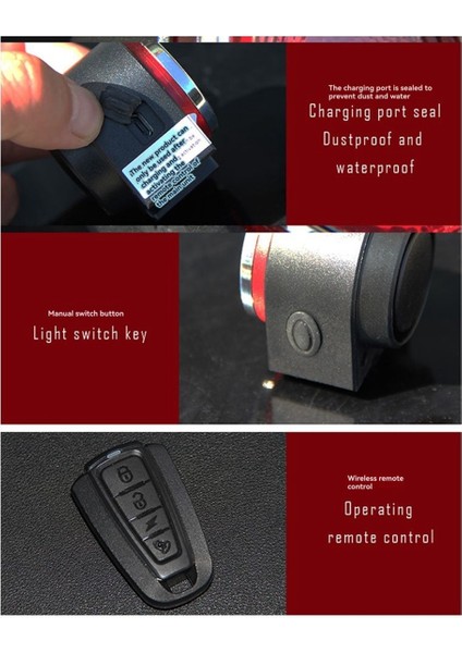 Fren Lambası ve 115 Db Su Geçirmez Kablosuz Bisiklet Alarmı (Yurt Dışından) modelleri