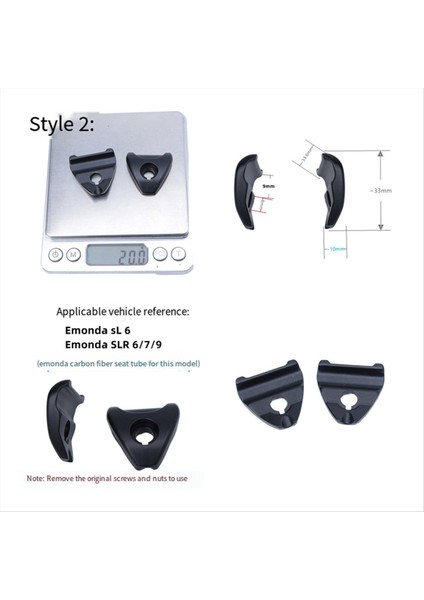 Karbon Sele Için 2 Adet Sele Borusu Kelepçesi Bisiklet Kelepçesi Bisiklet Kelepçesi (Yurt Dışından) fırsatları