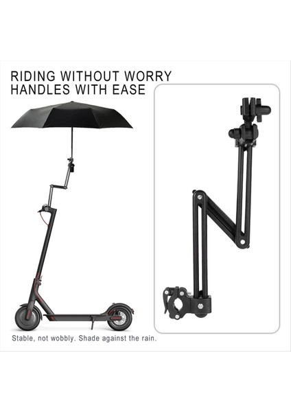 Max G30 Elektrikli Scooter M365 Için Esnek Şemsiye Tutucu, Siyah (Yurt Dışından) modelleri