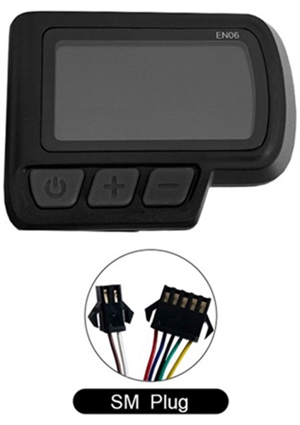 Sm Konnektörlü EN06 Elektrikli Bisiklet Scooter Için Usb'li 24V 36V 48V Elektrikli Bisiklet Paneli LCD Ekran (Yurt Dışından) fiyatları
