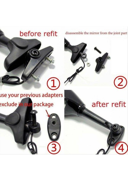 Çift Motosiklet LED Dikiz Aynası Işıklı (Yurt Dışından) indirimleri