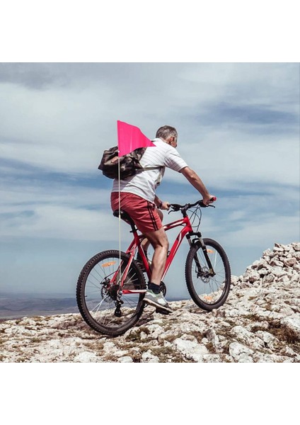 Direkli Bisiklet Güvenlik Bayrağı Yansıtıcı Bisiklet Römork Güvenlik Bayrağı Pembe (Yurt Dışından) indirimleri