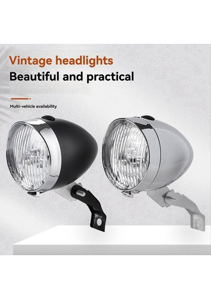 Bisiklet Farları Dağ Bisikleti Retro Farlar 3led Siyah (Yurt Dışından) fiyatları