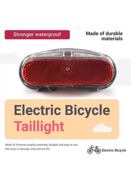 6V-48V E-Bisiklet Arka Lambası E-Scooter Gece Güvenlik LED Uyarı Arka Lambası (Yurt Dışından) fırsatları