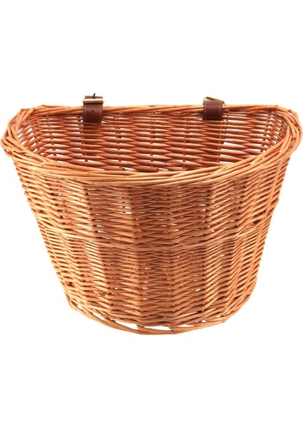 Retro, El Yapımı, Deri Kayışlı Hasır Bisiklet Ön Sepeti (Yurt Dışından) fiyatları