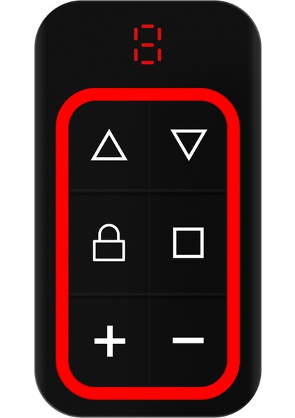 8 Kanal Çok Frekanslı Garaj Kapısı Uzaktan Kumandası 270-868MHZ Rf Kopyalama Uzaktan Kumandası Frekansı Otomatik Olarak Tanımlar Kırmızı (Yurt Dışından)