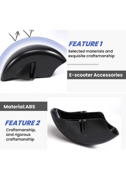 Sealup E-Scooter Aksesuarları Parçaları Için Evrensel 8 Inç Elektrikli Scooter Ön Çamurluk Koruyucu Arka Çamurluk (Yurt Dışından) fırsatları