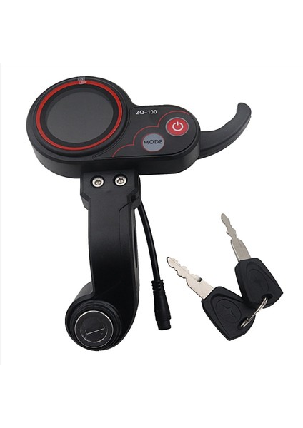 Kilitlenebilir Göstergeli LCD Ekranlı ZQ-100 Elektrikli Scooter Ekranı (Yurt Dışından)