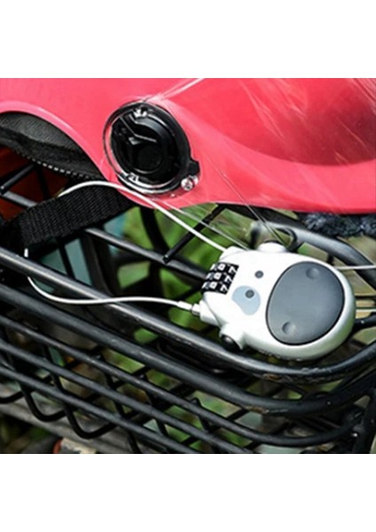 Teleskopik Kodlu Kilit Geri Çekilebilir Çelik Kablolu Karikatür Inek Kilidi (Yurt Dışından) fırsatları