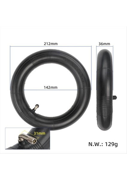 8,5 Inç Dışa Bakan 90 Derece Kalınlaştırılmış Iç Lastik (Yurt Dışından) fiyatları