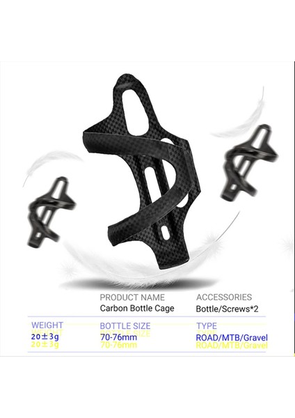 Karbon Fiber Bisiklet Su Şişesi Tutucu Sağ (Yurt Dışından) modelleri