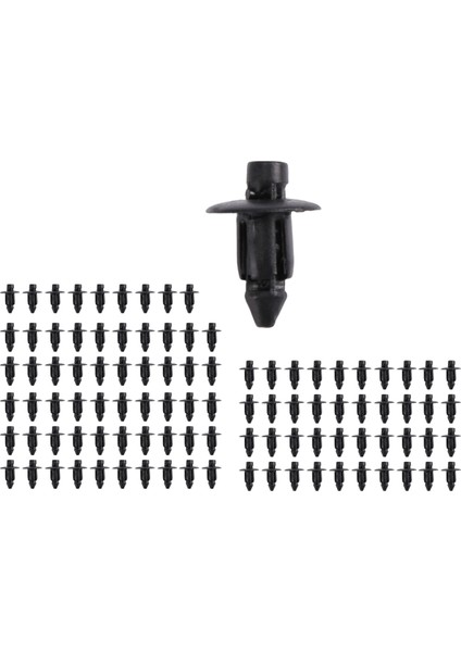 7 mm Delikli Plastik Perçin Bağlantı Elemanı Oto Çamurluk Tampon Itme Klipsleri 100 Adet (Yurt Dışından)