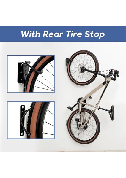 2'li Paket Döner Bisiklet Rafı Garaj Duvar Montajlı Bisiklet Askıları Garaj Bisiklet Rafı Bisiklet Depolama Dikey Bisiklet Rafı (Yurt Dışından) fiyatları