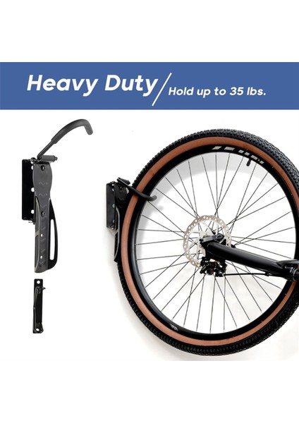 2'li Paket Döner Bisiklet Rafı Garaj Duvar Montajlı Bisiklet Askıları Garaj Bisiklet Rafı Bisiklet Depolama Dikey Bisiklet Rafı (Yurt Dışından) modelleri