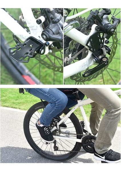 Bisiklet Arka Koltuk Pedalı Dağ Bisikleti Insanlı Ayak Bisiklet Aksesuarları-B (Yurt Dışından)