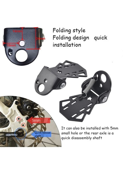 Bisiklet Arka Koltuk Pedalı Dağ Bisikleti Insanlı Ayak Bisiklet Aksesuarları-B (Yurt Dışından) indirimleri