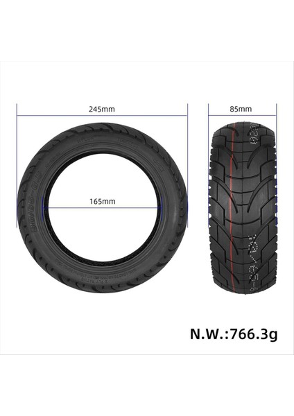 Zero 10X Elektrikli Scooter Için 10 Inç 80/65-6,5 Karayolu Lastiği (Yurt Dışından) fiyatları