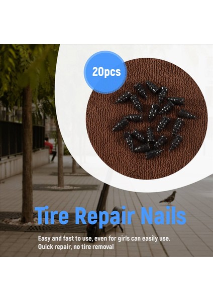 20 Adet Lastik Tamiri Kauçuk Çivisi Oto Motosiklet Self Servis Lastik S (Yurt Dışından) indirimleri