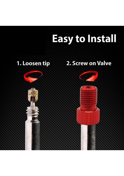 5 Parçalı Alüminyum Alaşımlı Bisiklet Valfi Adaptörü Bisiklet Iç Lastik Kapakları Kırmızı (Yurt Dışından) indirimleri