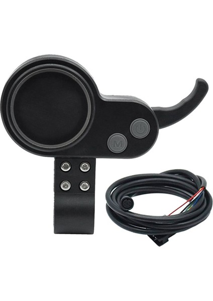 E-Scooter Için 36/48/52/60V Evrensel Gösterge Paneli Ölçeri (Yuvarlak Başlı 6 Pin) (Yurt Dışından)