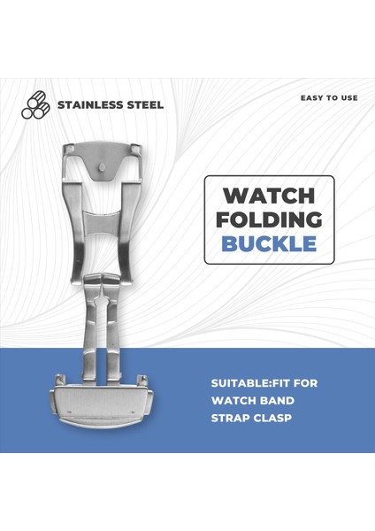 18MM Paslanmaz Çelik Saat Kayışı Katlanır Tokalı, Fosted #18MM (Yurt Dışından) fırsatları