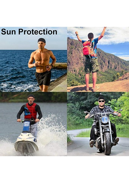 Hızlı Kuruyan Başörtüsü Saf Bisiklet Şapkası Yazlık Erkek Kapüşonlu Kafa Bandı Mavi (Yurt Dışından) modelleri