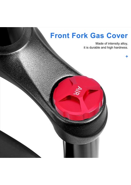 Mtb Bisiklet Alüminyum Alaşımlı Hava Çatalı Nozul Kapağı Kapakları, Kırmızı (Yurt Dışından) indirimleri