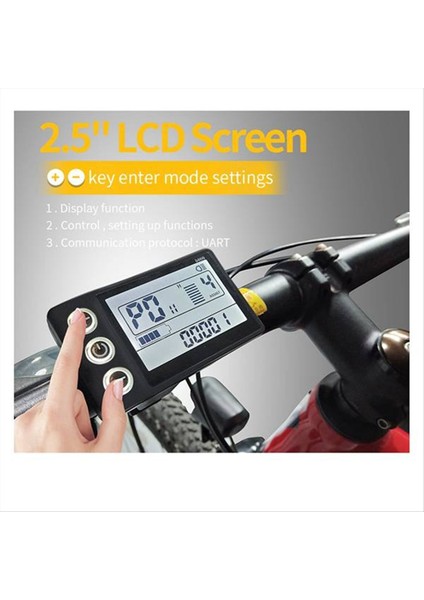 Elektrikli Scooter Için 24V 36V 48V 60V Su Geçirmez LCD Ekran 5pin (Yurt Dışından) fırsatları