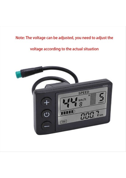 Elektrikli Scooter Için 24V 36V 48V 60V Su Geçirmez LCD Ekran 5pin (Yurt Dışından) indirimleri